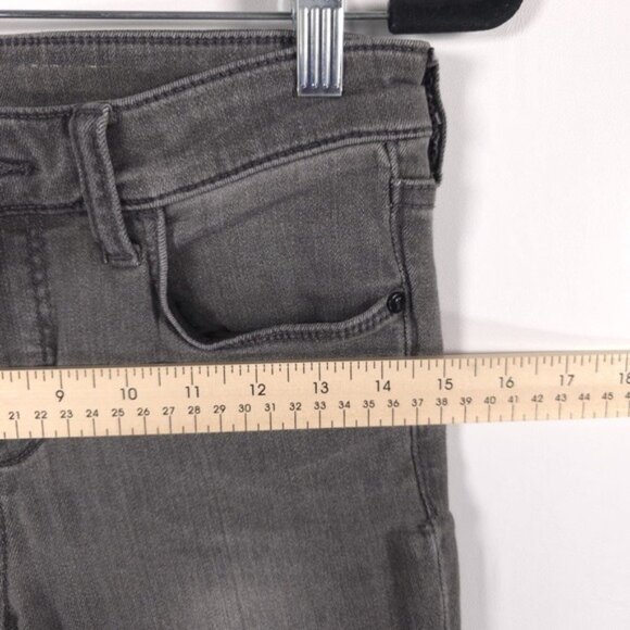 ANTHROPOLOGIE PILCRO‎ Women’s Mid Rise Jeans Black Skinny No Size Tag 27 - Picture 7 of 12